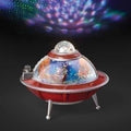 Tabletop 10.5" Musical Lighted Decoration UFO Ship LED Roman Christmas