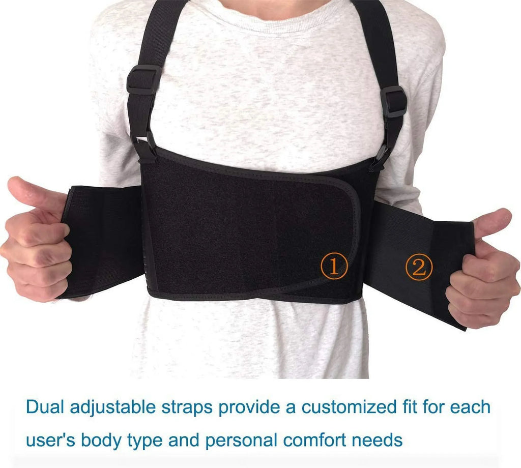 Sore Solmyr Muscle Brace, Bruised (L/XL) Ribs Breathable Dislocated and Belt Pulled Sternum or Pain Ribs Injuries, for Protection, Support, Rib Chest Support Rib Brace, Rib Broken