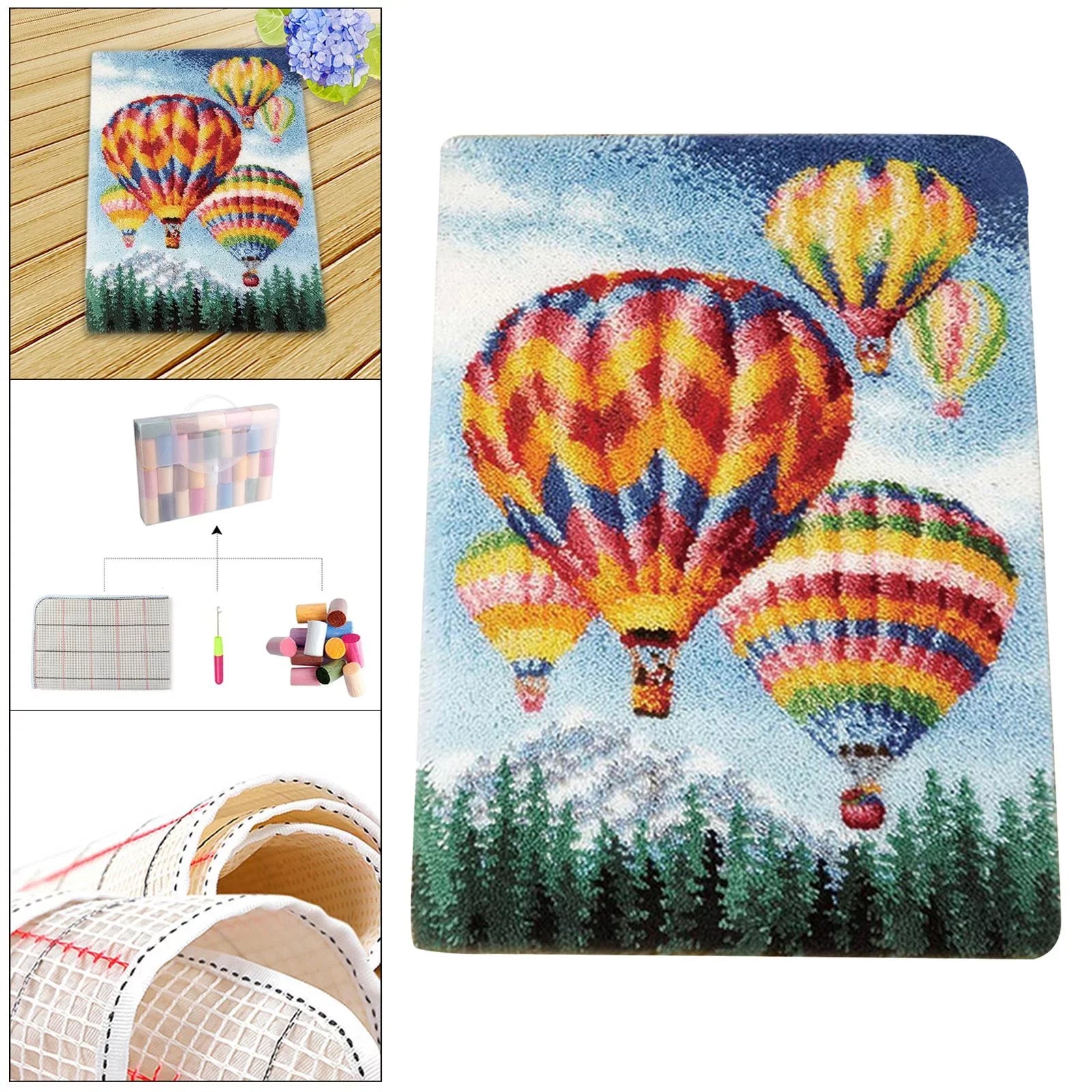 Rug Hot latch for Adults Hook Kids and crafts Crochet Living and room Carpet Cushion Embroidery Blanket latch hook Rug, hook for Kits, Balloon and home oxygen
