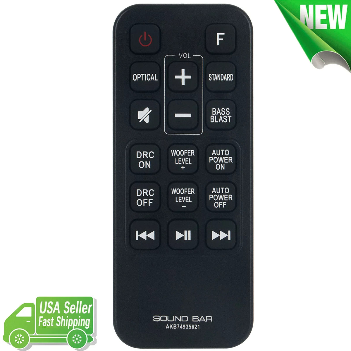 Bar Wireless Control for AKB74935621 LG Remote Sound SPJ2B-W Replacement SJ2