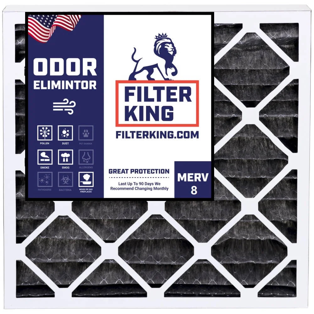 8 | x MERV King 16 MADE .75" Actual atmospheric Filter | Size: USA Furnace 16x22.25x1a Filter Carbon 22.25 Pleated | Filters A/C 4-PACK | IN x HVAC