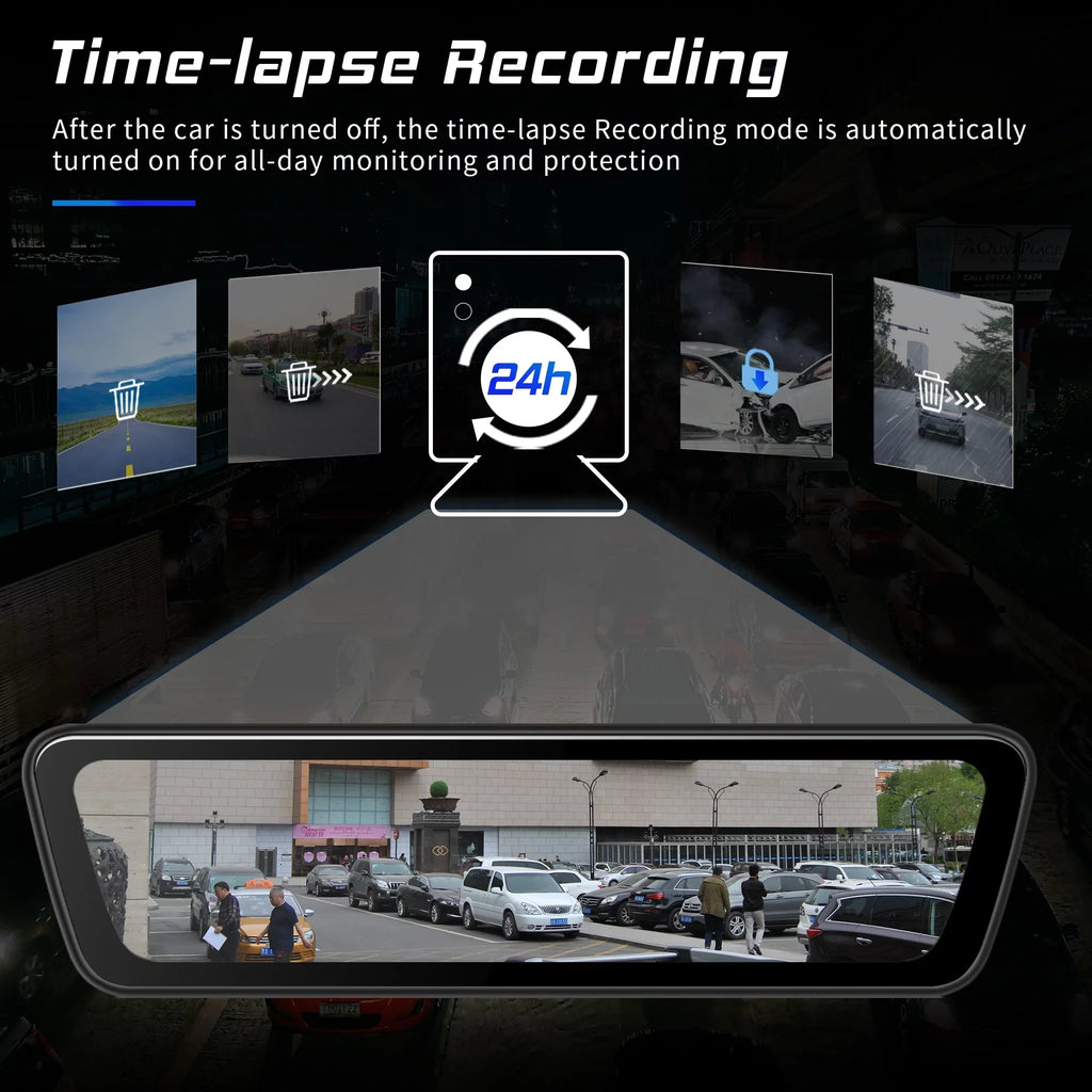 Streaming View Truck Front Camera Full Rear Dash Cameras HD Rear Car Mirror 1080P Touchscreen 9.35 View Dual Smart inch Back Camera