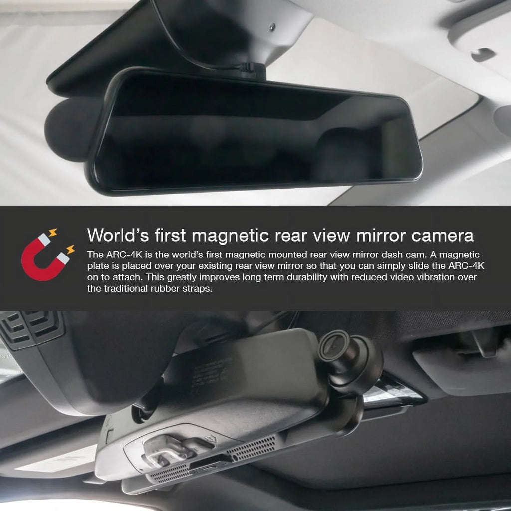 Rear-View Rear, Mount Dual-Channel Seamless Parking Front Design 10" Mode, GRDIAN Mirror Touchscreen, Arc4K Magnetic and Camera,