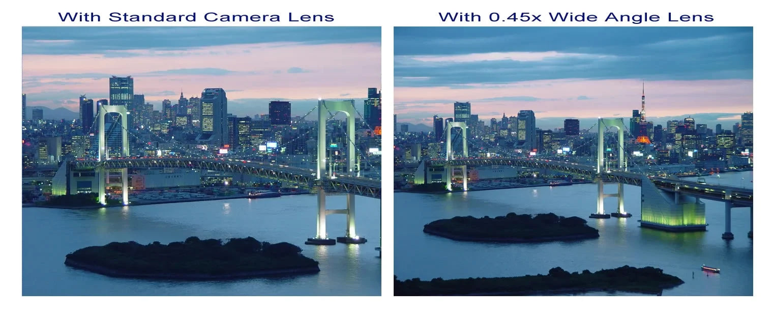 Wide W/ (HD) (Modification Finish Type. Samsung HMX-U10 Style) Macro Angle Chrome Lens Magnetic 0.45x