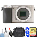 (Body - Accessory Alpha Only 7PC Kit a6400 Silver) Sony Camera Digital Mirrorless