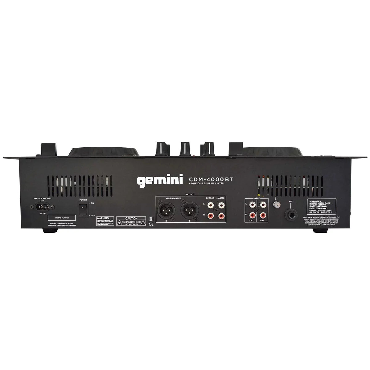 Media & Woofers Bluetooth Package CDM-4000BT Active CD/MP3/USB Gemini 15" DJ Speaker Player AS-1500P with