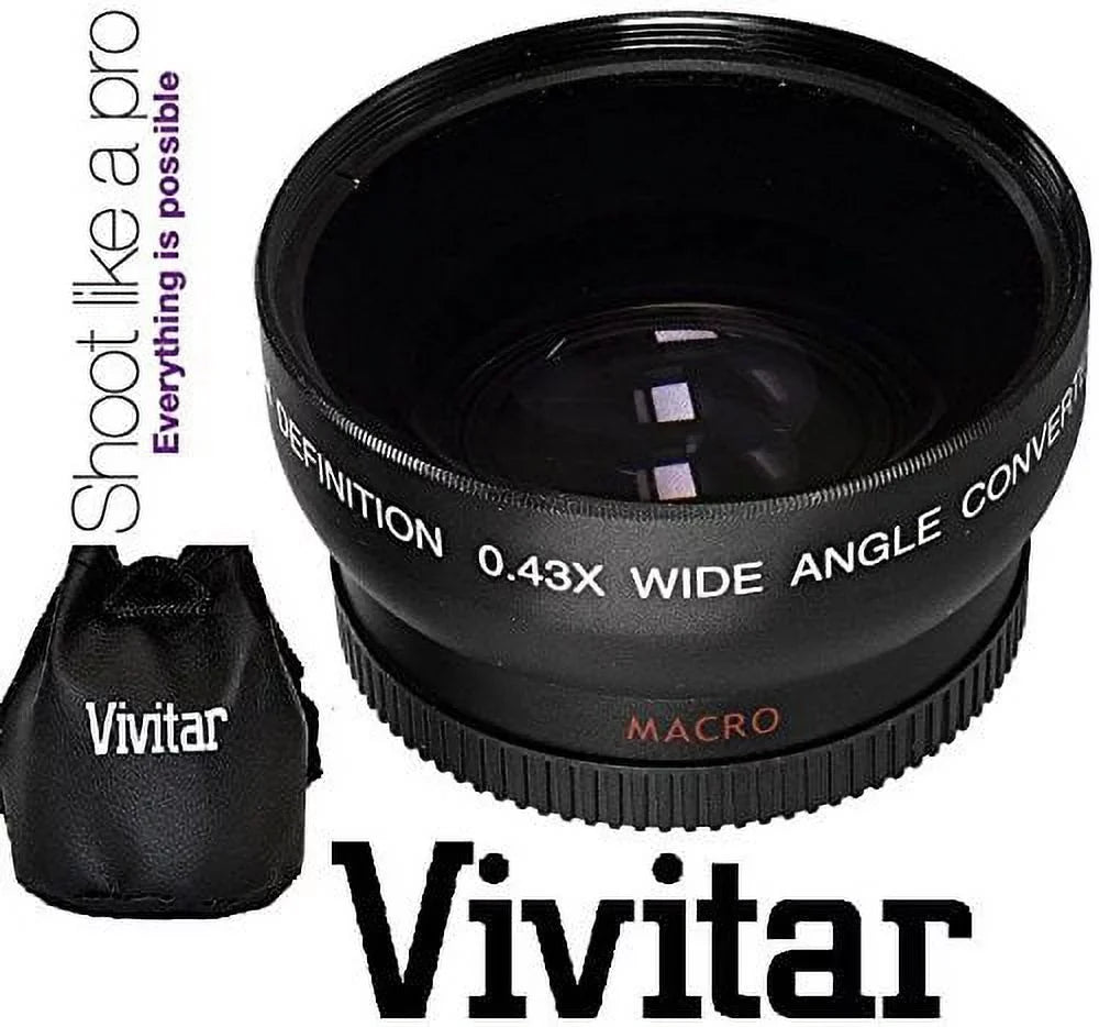 ANGLE & Compatible) HD WIDE for LENS 2-Pcs TELEPHOTO (52mm PRO SET NIKON LENS FM10