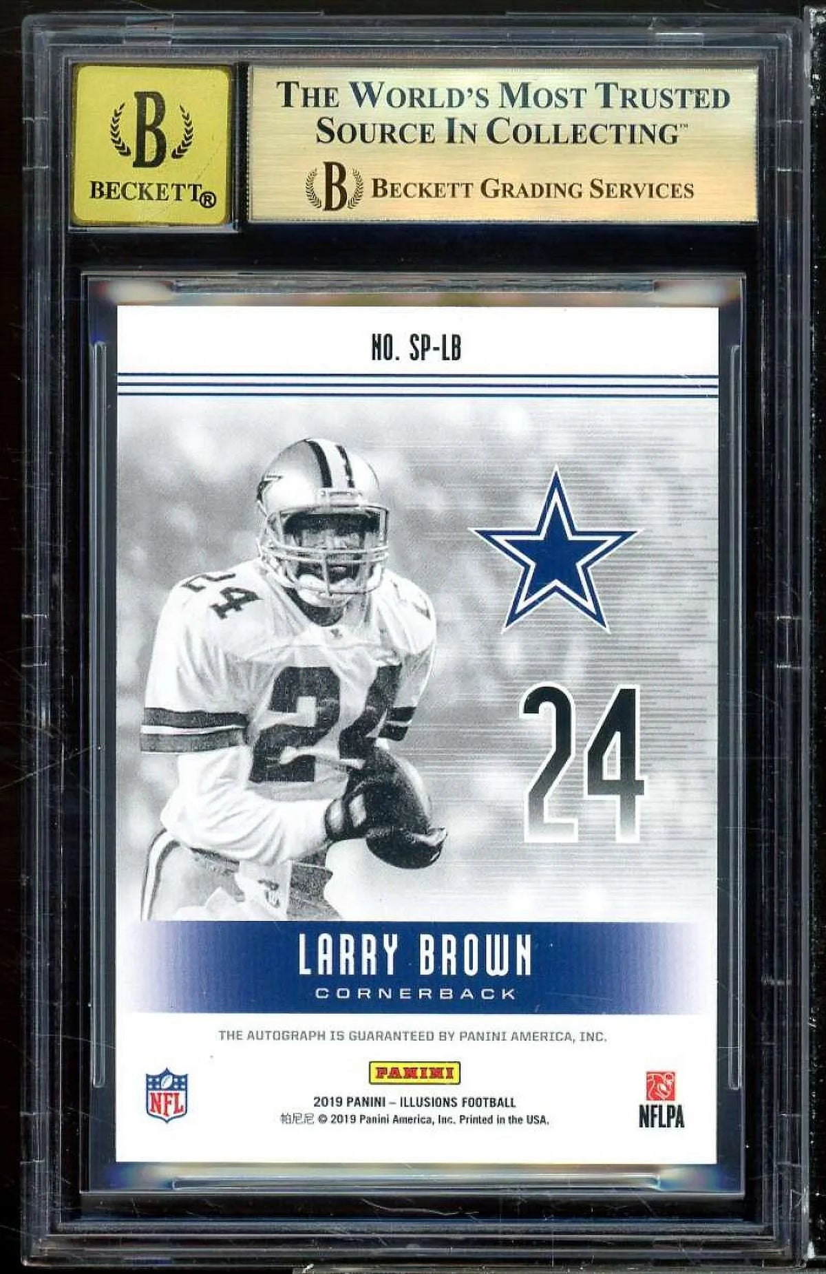 Autographs (pop 1) Larry #37 Panini Superlatives BGS 2019 Illusions 9.5 Brown