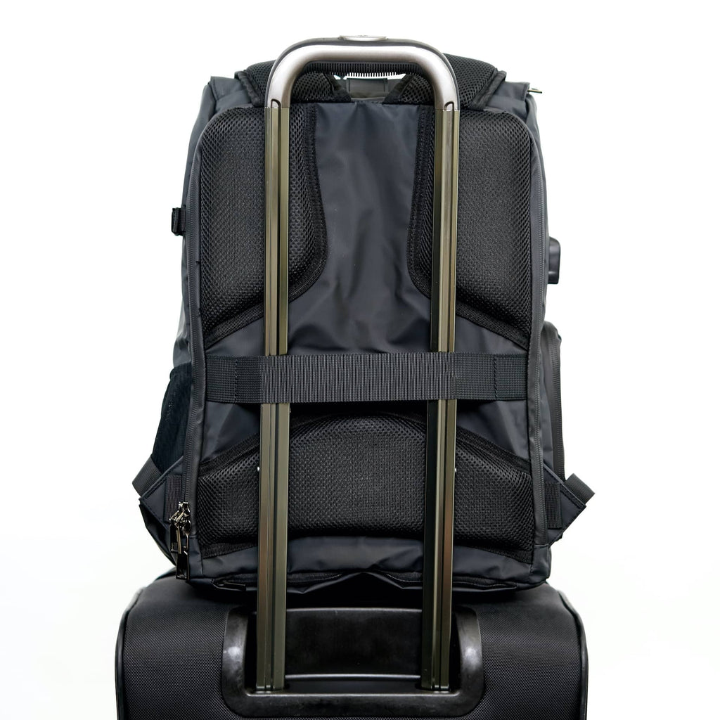 Digital (Tarpaulin, Adjustable Women- Anti-Theft Voyager 16 Nikon, Zipper DSLR Men More Sony for Pocket and Black) Works Canon, Case Dividers with Camera Backpack with Side Travel Sunny Access and