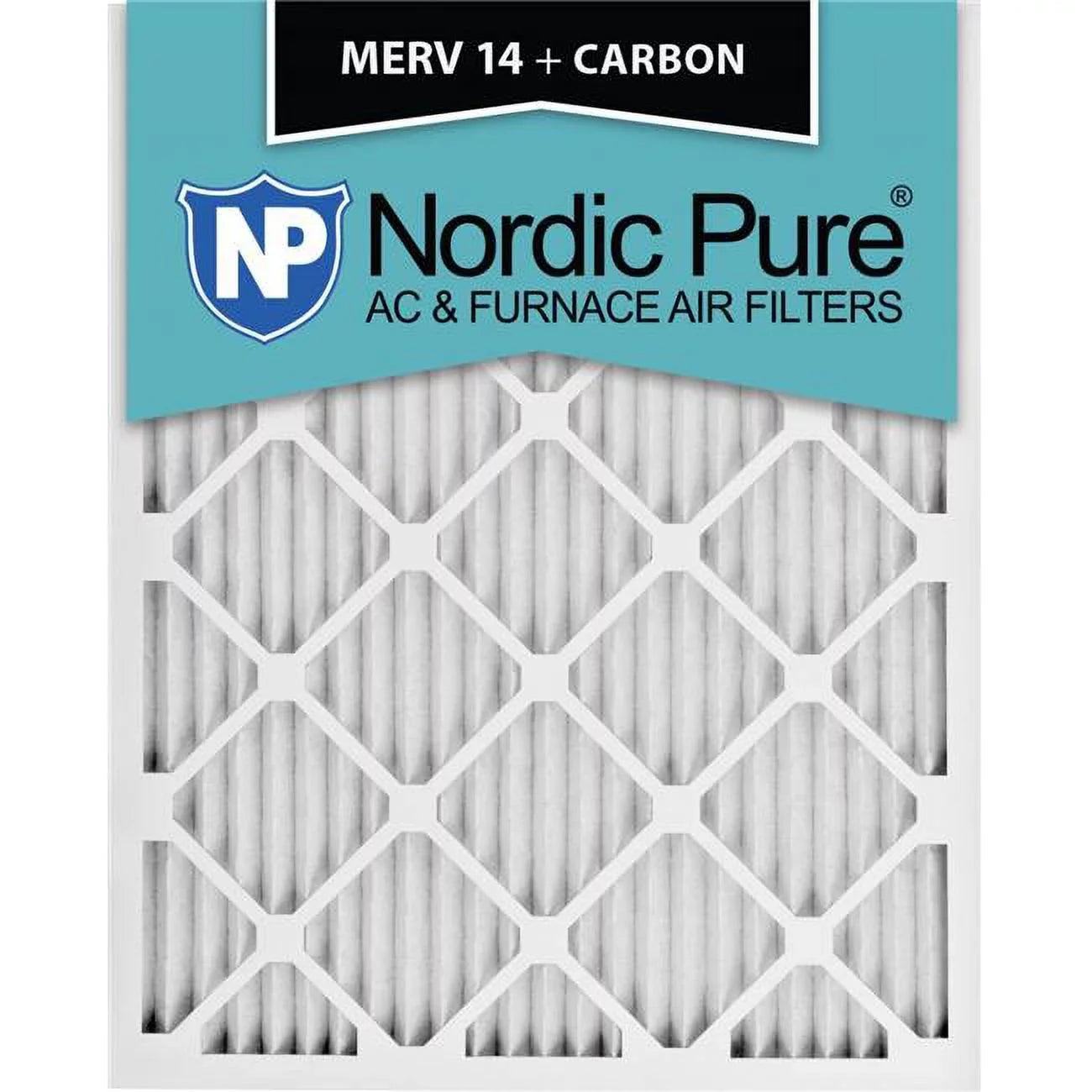 Plus Exact x in. MERV 22 6 Carbon Pack 14 1 Filters, Pure of 14 - AC x Furnace Nordic 14x22x1ExactCustomM14-C-6