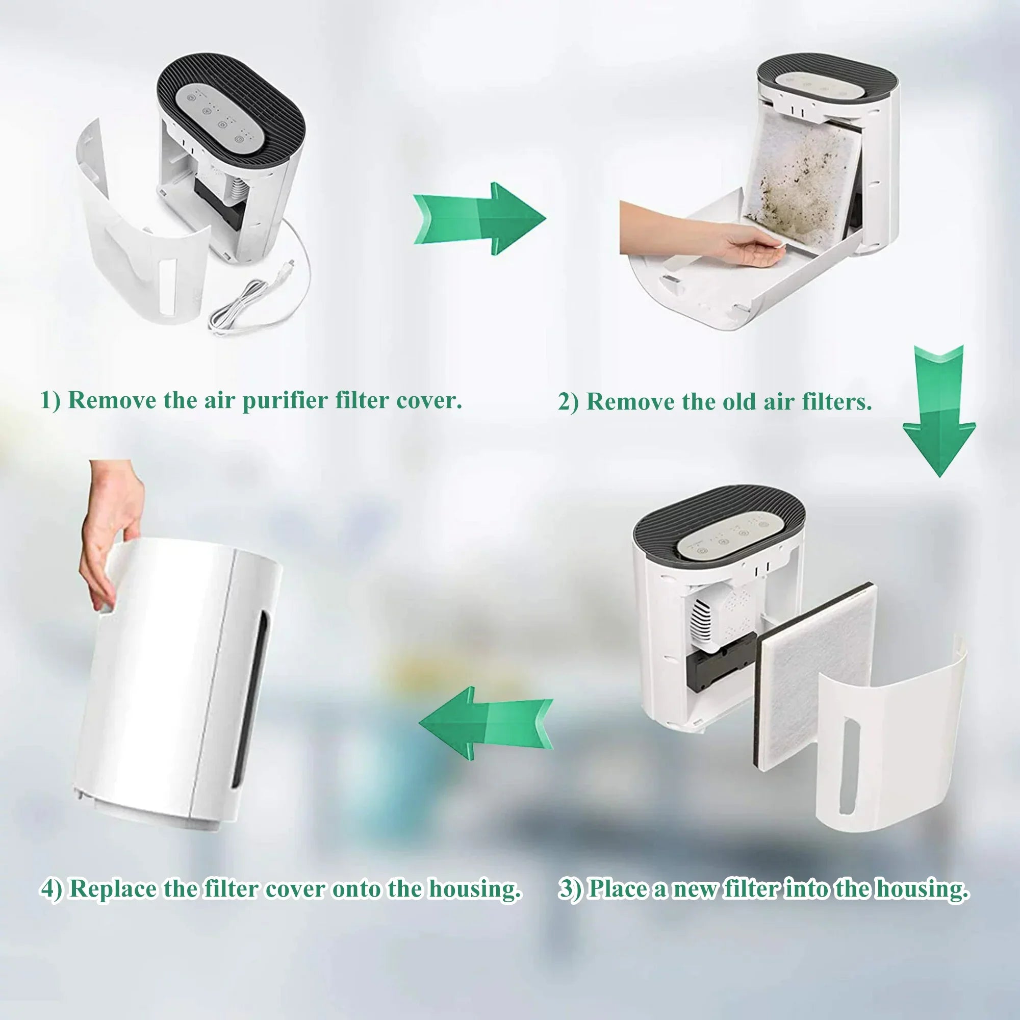 100-RF PARTS Vital Filter 100, HEPA 100 AMI Fits oxygen Purifier Vital Replacement True Vital