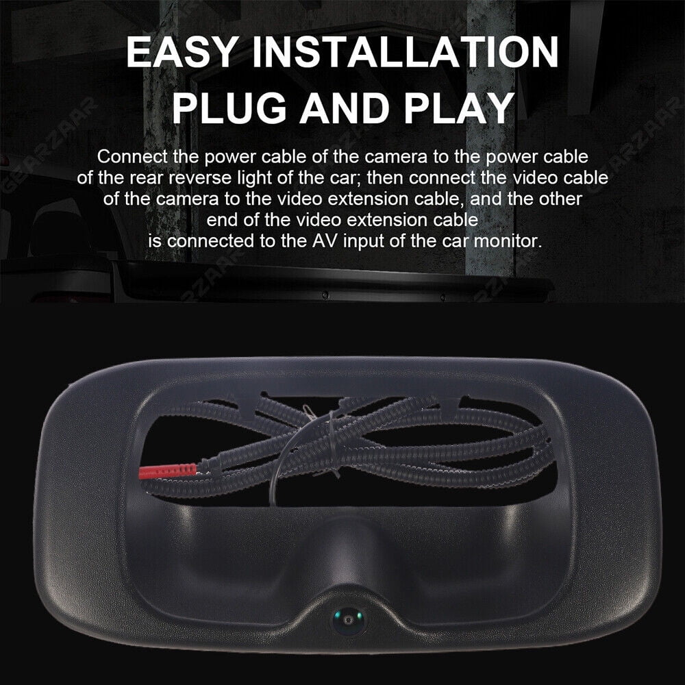 High GMC Resolution Chevy Rear Vision Waterproof Silverado/Sierra Camera View KingFurt Night Backup