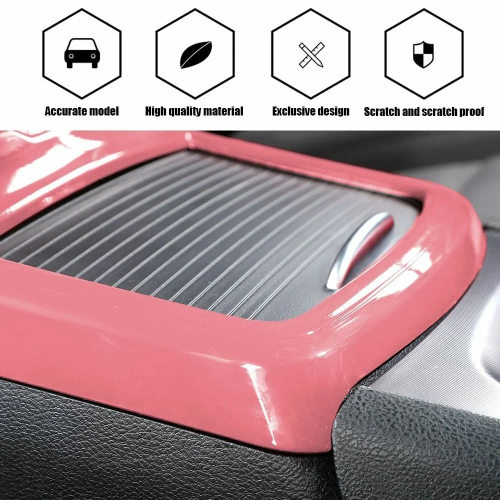 Trim Console Inner Pink Cover Cup Holder Panel Teledu + Central