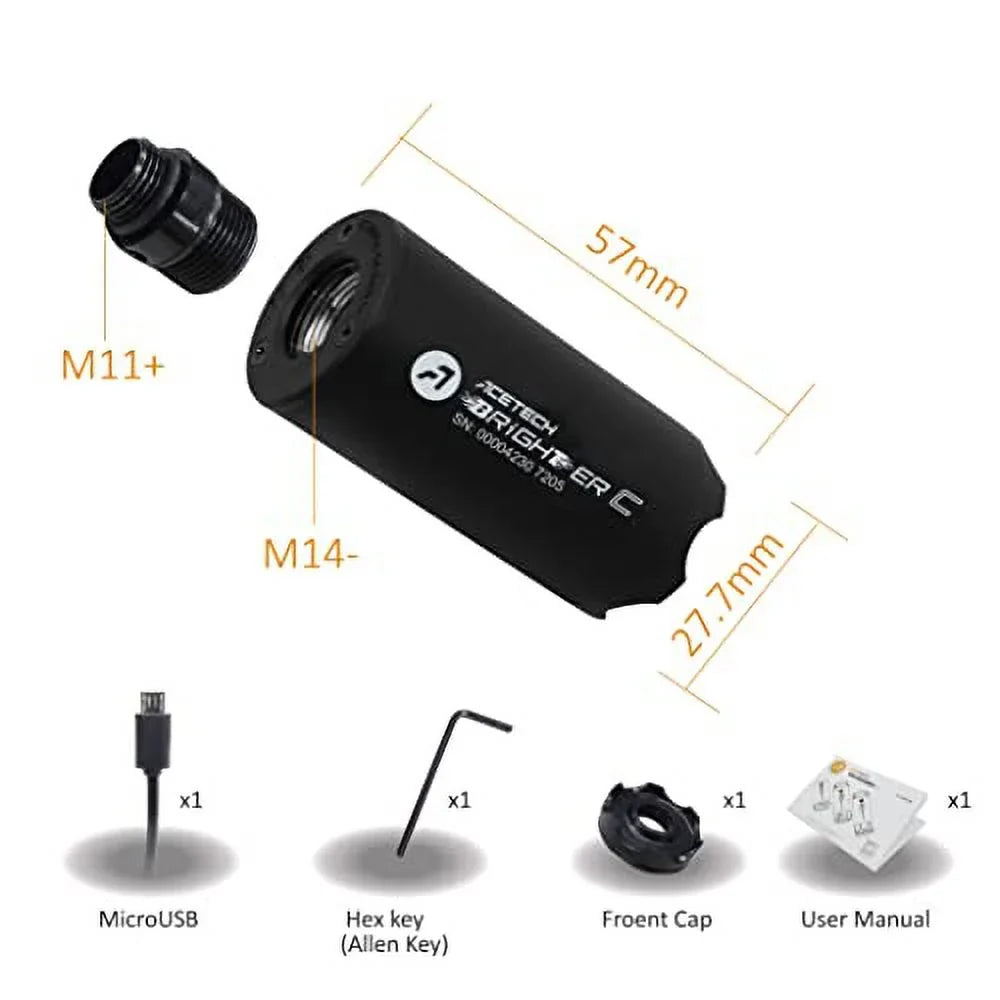 ACETECH-Brighter and Lion-Battery CW Unit, M14- Tracer C CCW, M11+ Rechargeable