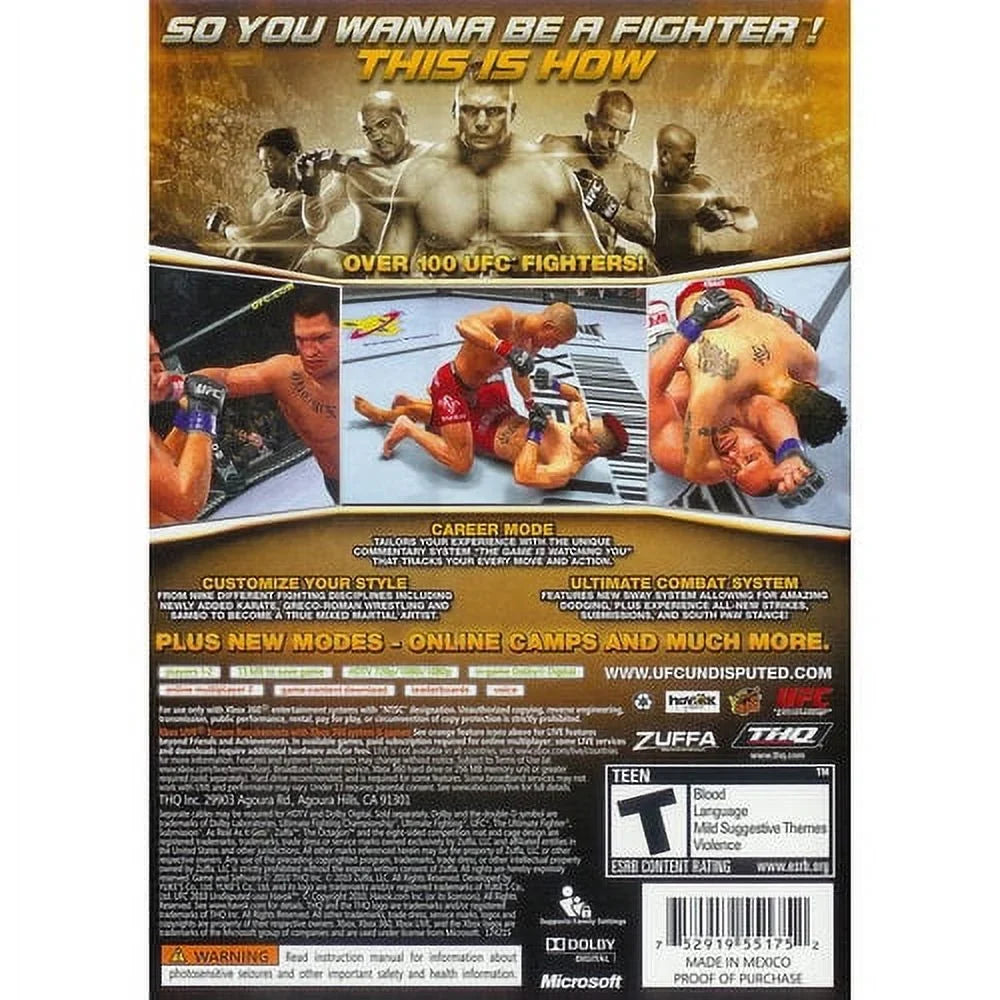 (Xbox UFC 2010 360) Undisputed THQ