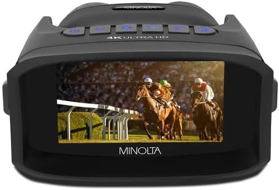 Minolta MNDM200T 10x25 Digital Night Vision Monocular with 4K UHD Camera -