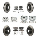 Brake Odyssey Ceramic Auto Slotted Rear Drilled Front Coated 2015-2017 Transit Disc Pads Caliper And Kit For Rotors Honda KCD-100667T (10Pc)