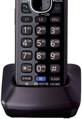 Panasonic Cordless Phone System, 2 Line with 2 Handsets - Answering Machine, Link2Cell, 3-Way Conference, Call Block, Long Range DECT 6.0, Bluetooth - KX-TG9542B (Black)