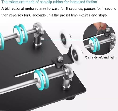 Electric Film Processor Machine - Automatic Darkroom Processor with Extension Rod, 1-30min Timer, and 4 Preset Programs for Developing Tanks