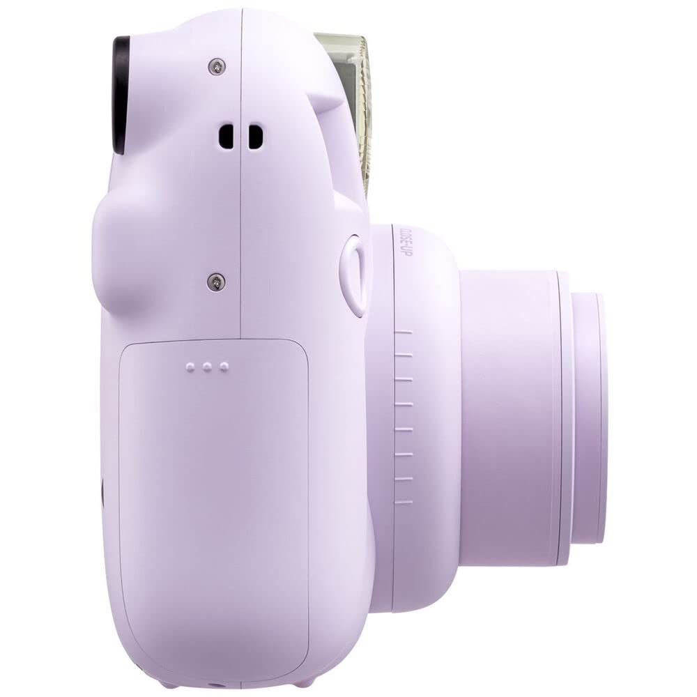 FUJIFILM INSTAX Mini 12 Instant Film Camera | Pastel Blue Bundled with Instax Accessory Bundle + Cleaning Cloth (8 Items)