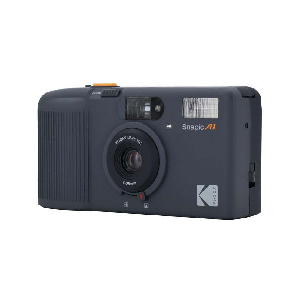 KODAK Snapic A1 35mm Film Camera 35mm, Reusable, 2-Zone Focus, Lightweight, Compact (Ivory White) Bundle with Kodak Ultramax 400/24EXP 35mm Roll Film