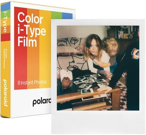 Polaroid Now+ Generation 3 i-Type Instant Camera in White + 16 Film Bundle
