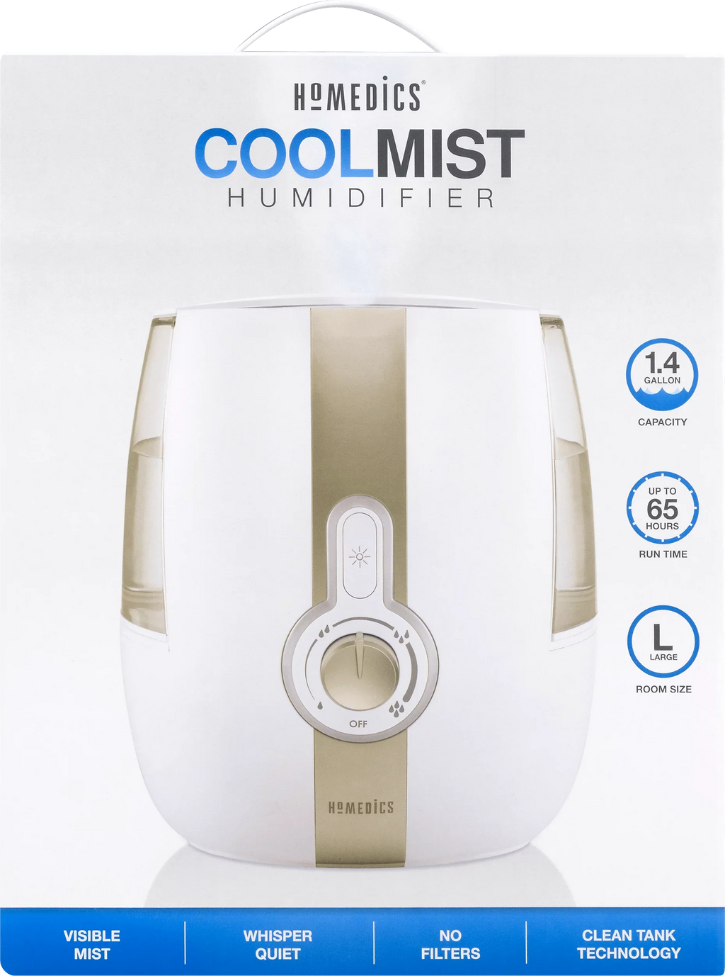 UHE-CM65 HoMedics Mist Cool Ultrasonic Humidifier,