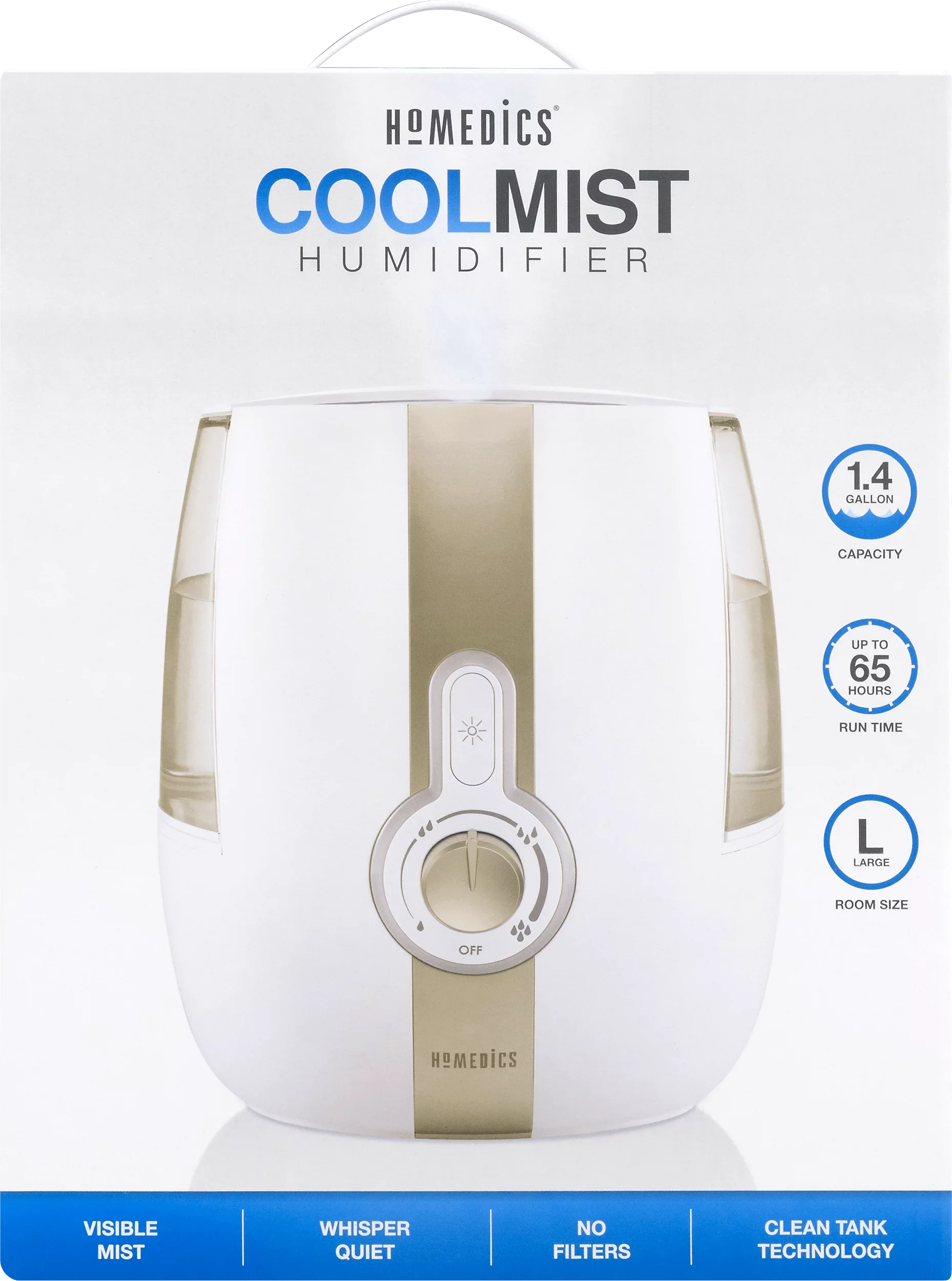 UHE-CM65 HoMedics Mist Cool Ultrasonic Humidifier,