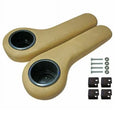 Golf Tan EZGO Car Universal Arm Yamaha Rear Cart Club Seat Holders Rest Cup fit