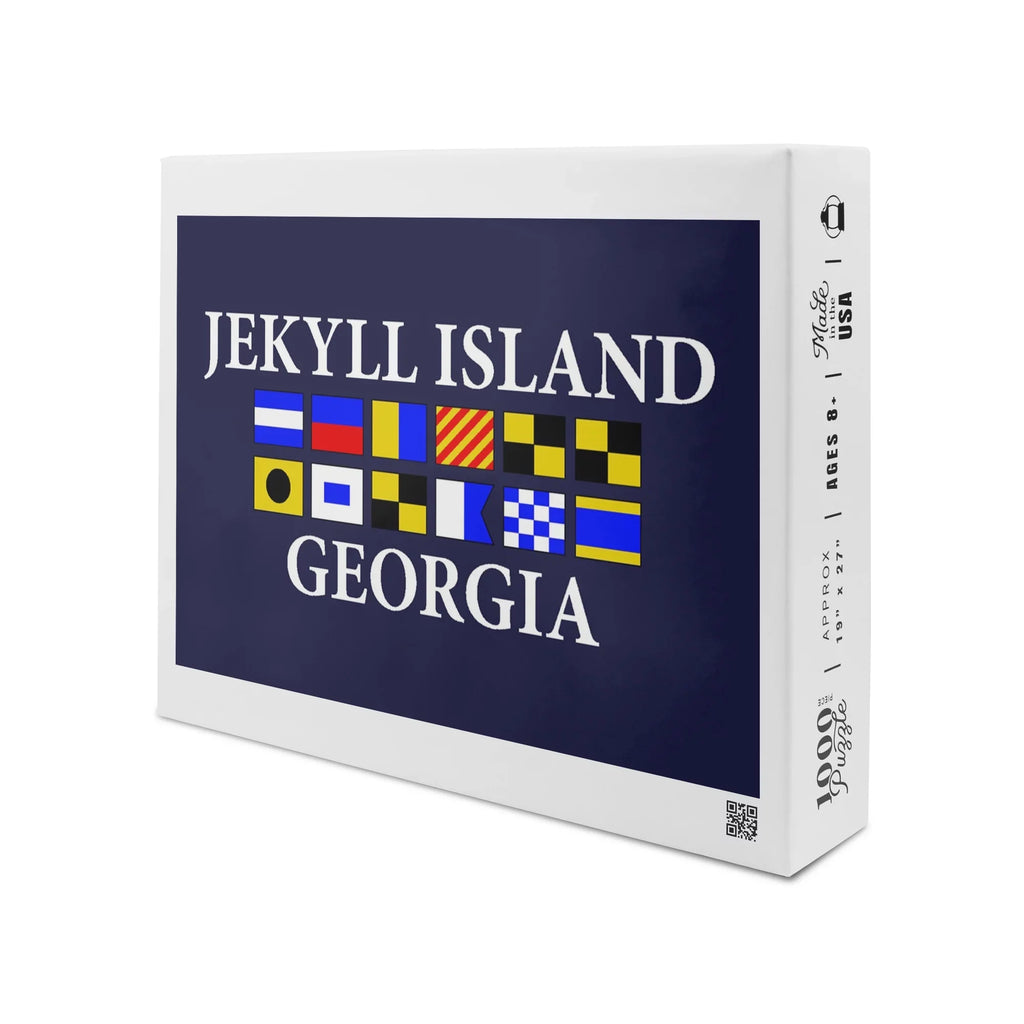 for Puzzle Nautical Family, Piece USA) Jekyll Size Challenging 19x27, Made and Puzzle, (1000 Georgia, Island, in Adults Flags Jigsaw