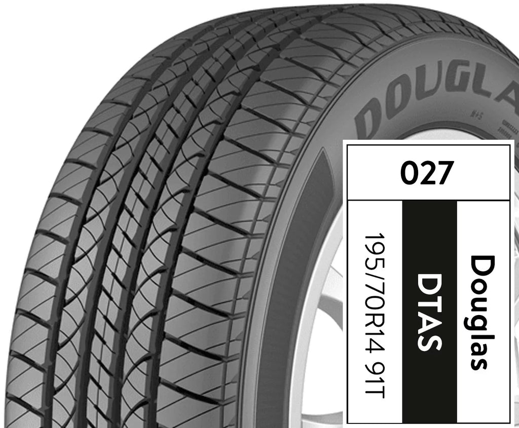 91T 195/70R14 Touring A/S Tire Douglas All-Season