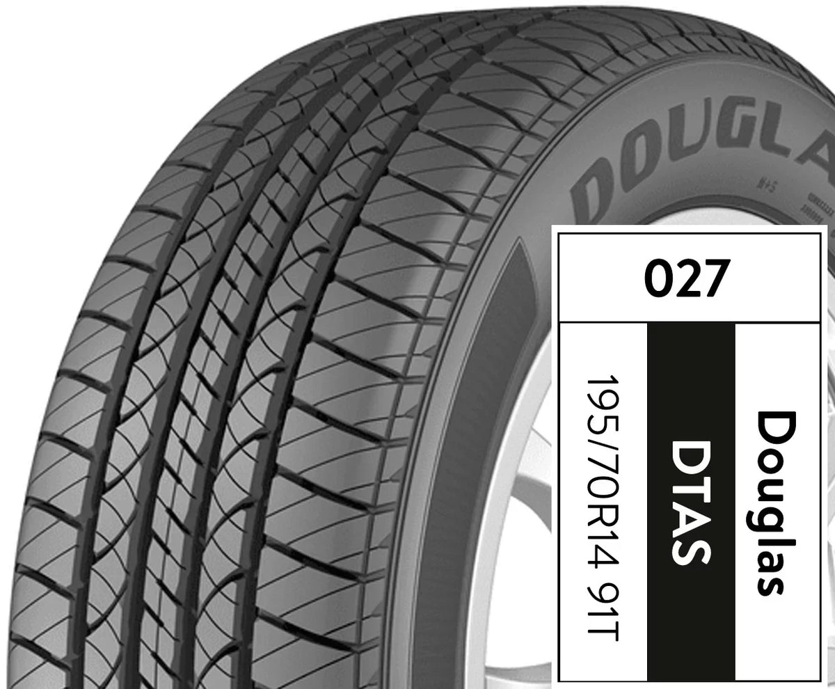 91T 195/70R14 Touring A/S Tire Douglas All-Season
