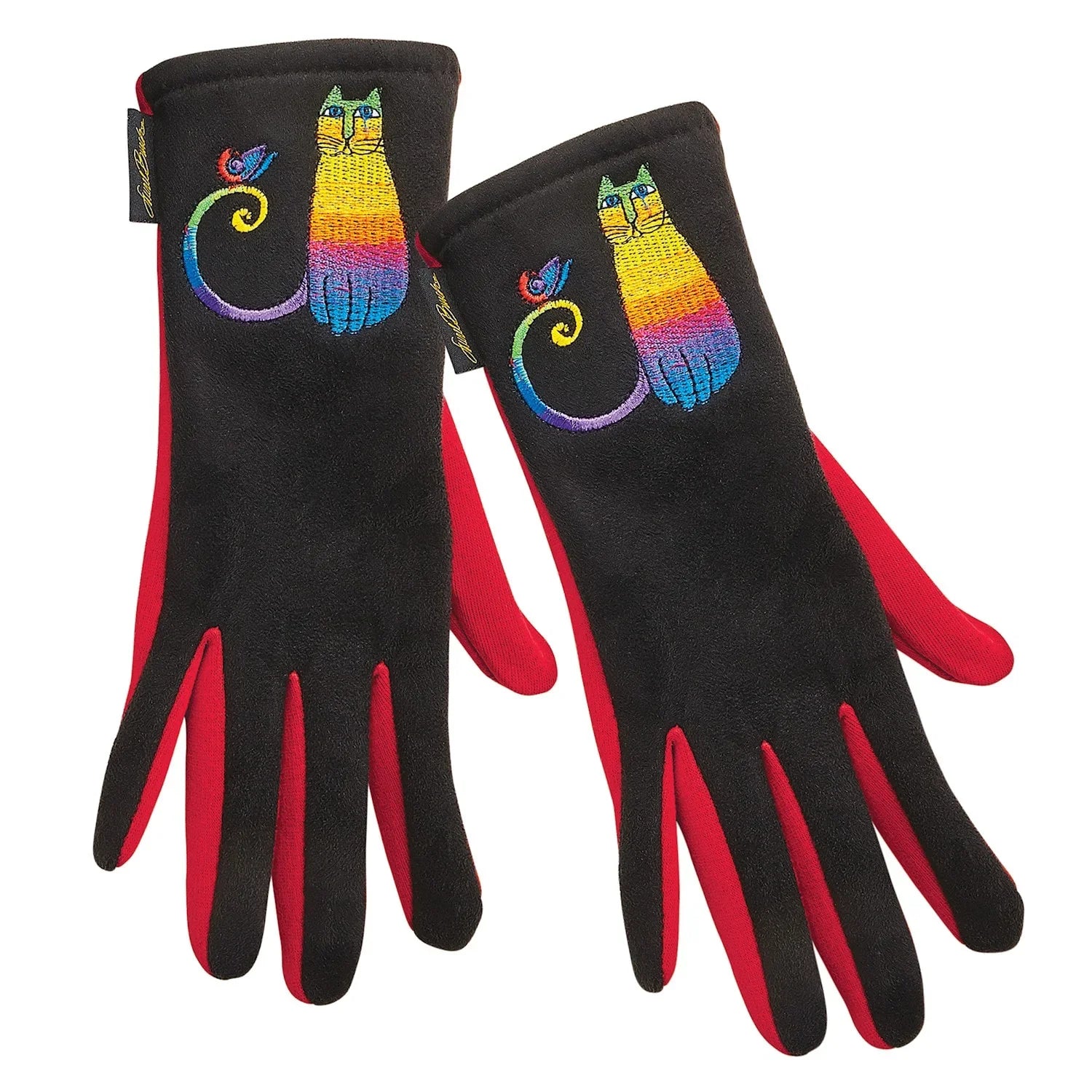 Rainbow Cat Gloves Howard's Jewelry Burch Laurel Red - Womens