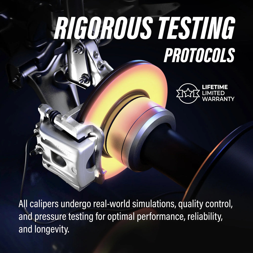 Auto Front 2012 C/V For Caliper Brake And Pads Semi-Metallic Disc KCG-100133P Dual Rear With Coated Ram Piston Kit Rotors Transit