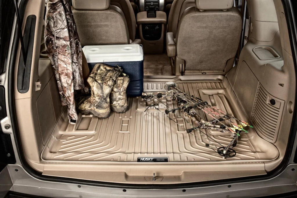 Ford Black upright Compatible Husky with under by Series Liner Seat Explorer; 3rd 3rd RealTruck Seat Behind 11-19 behind Weatherbeater Cargo and