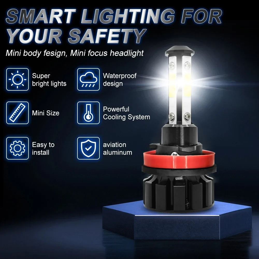 for LED 2018 2010-2014 Fog 2015 2017 Headlight 9005 Toyota BMZONCC 4Runner Light H11 2016 2020 Combo 2019 Bulbs H11