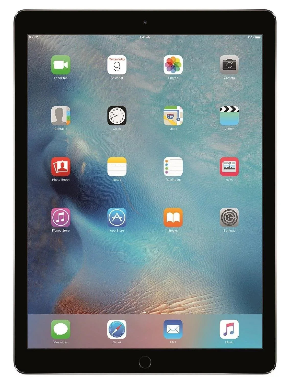 128GB Storage Space Display 9.7"" Pro - 2016 Only MLMV2LL/A Pre-Owned 9.7 Gray Apple iPad (Fair) WiFi