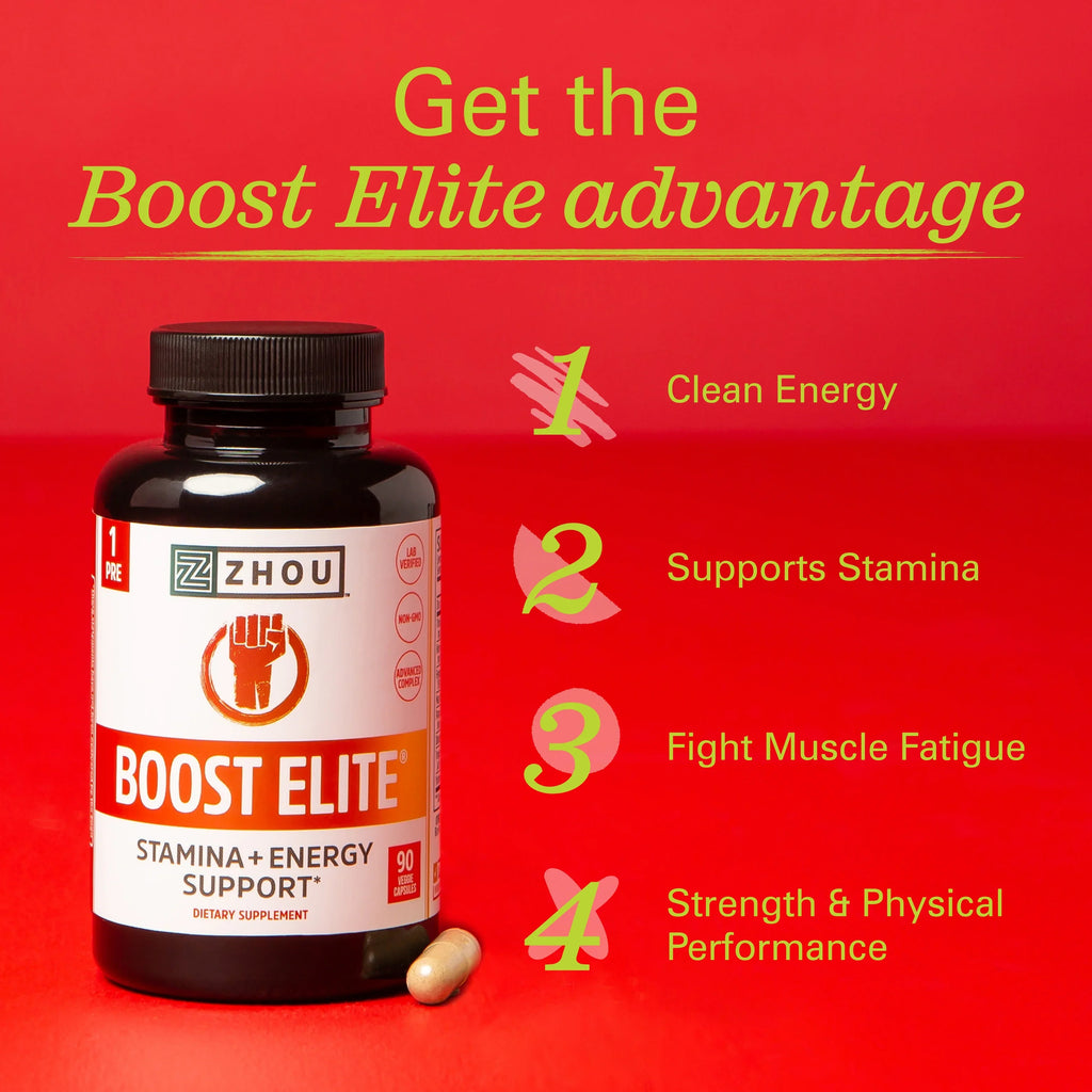 & Caps Formulated | Booster BOOST Energy Servings, Increase Test T-Levels Zhou Veggie 90 30 | ELITE to
