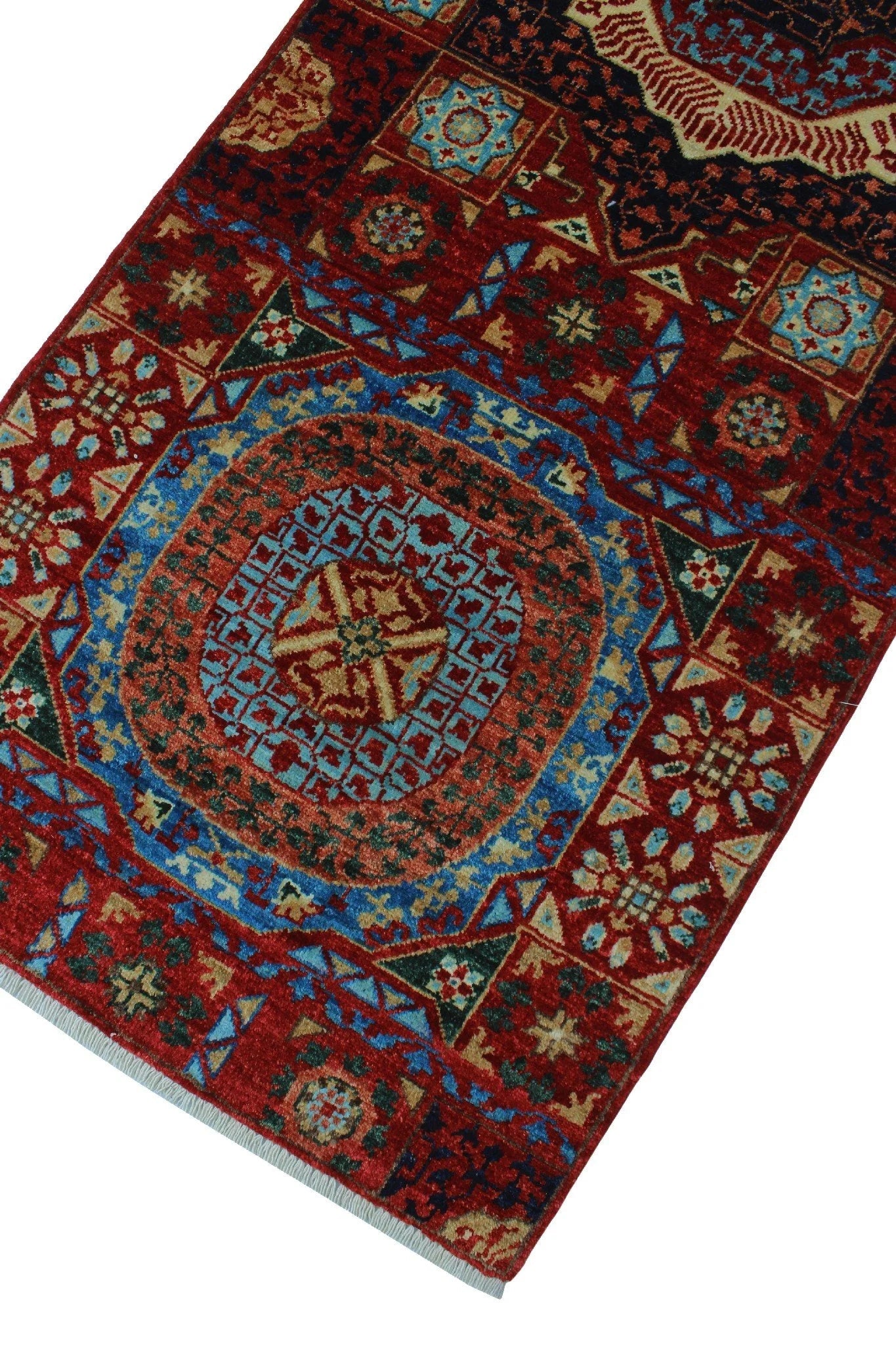 Aria Runner, 17'8" x Lenora Red/Blue 2'7"