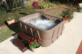 '- Aquarest waterfall and Jet- Person Jacuzzi® 20 Powered Tub Hot Brownstone AR-400 Spas Play 4- w/LED - Plug Select By