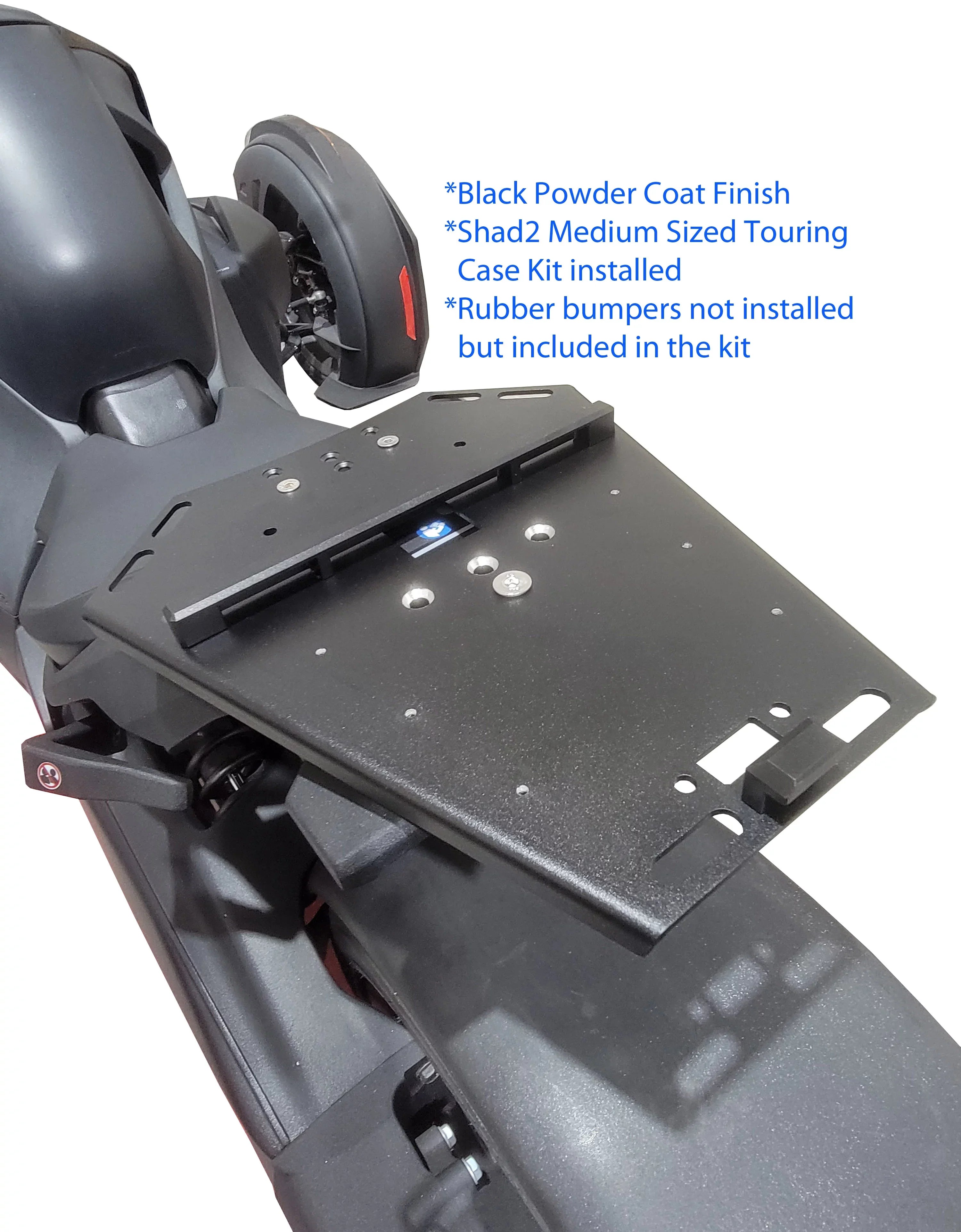 for Black with Cases Top Ryker Luggage Rack Mounts for Medium mounts Touring Shad Max