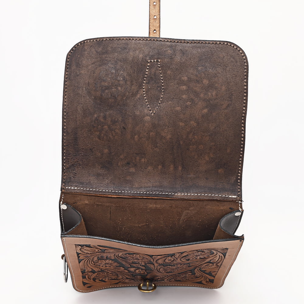 Leather Trail Floral Ride Western Heavyduty Traditional 44KK Comfytack Horse Saddle Bag