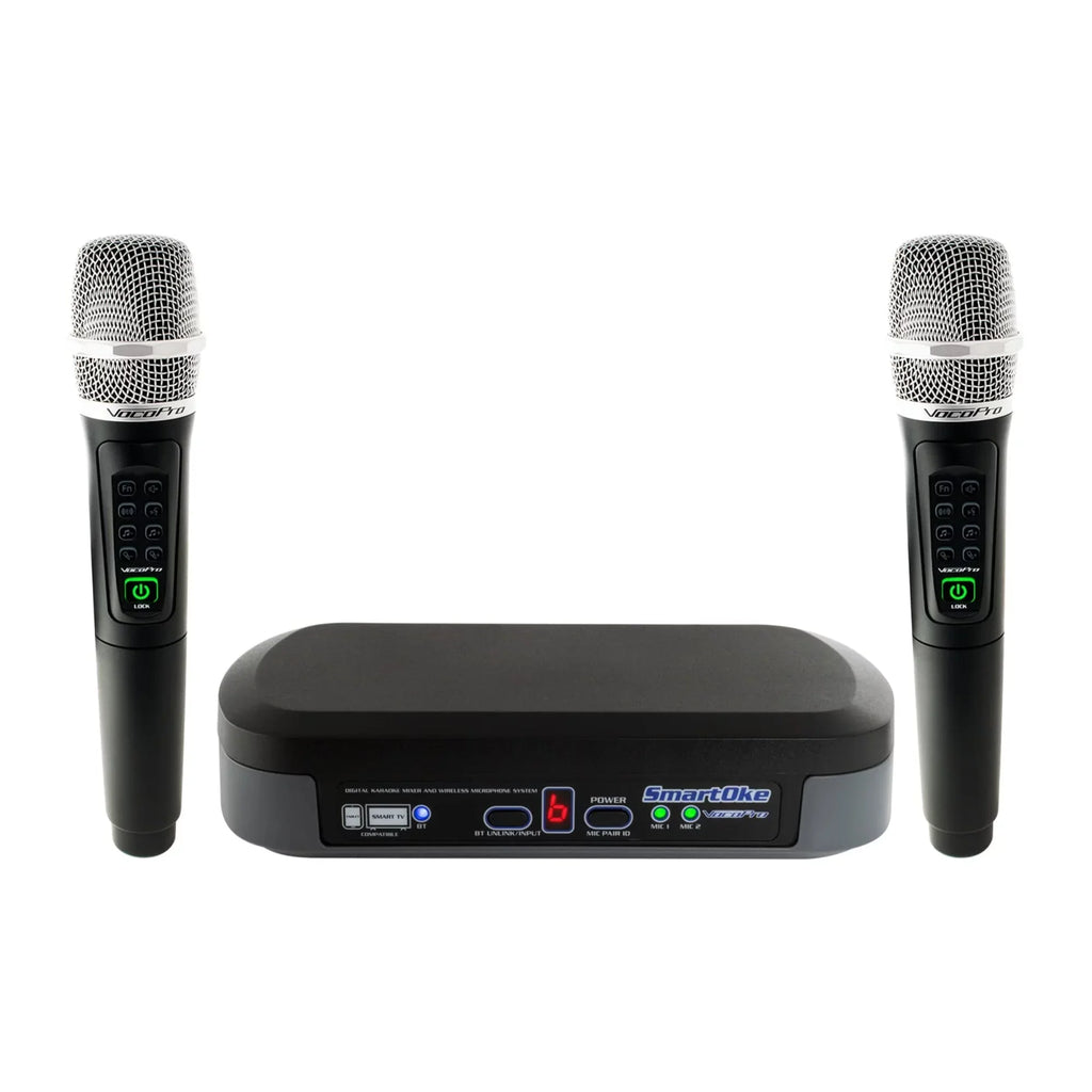 and DSP Wireless Karaoke SmartTVs for with Microphones Two Tablets Mixer