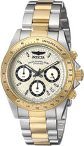Steel Tone Gold Invicta Two Speedway 200m 14930 Men Stainless Dial Watch Quartz