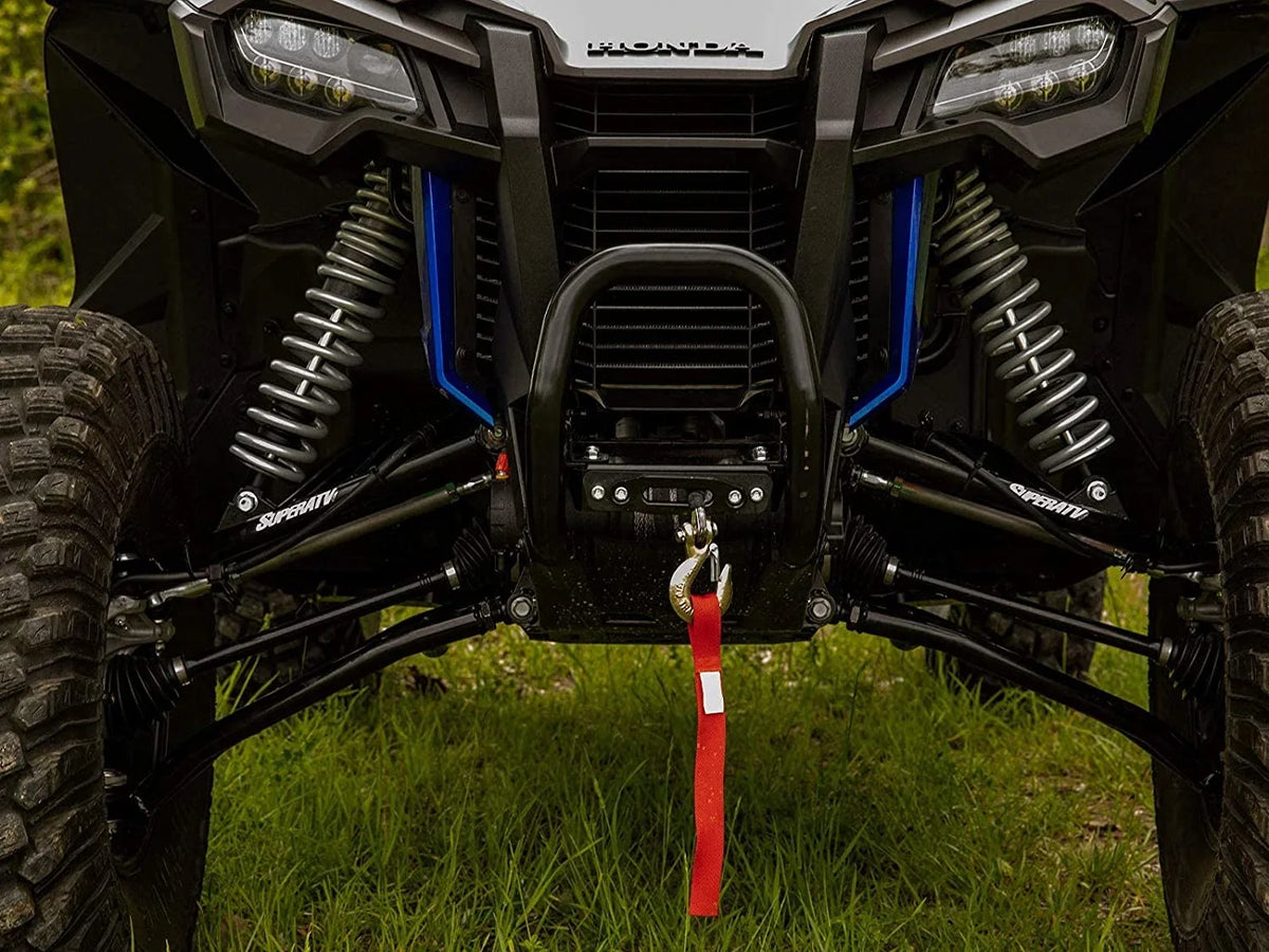 Black for 2019+ for Honda 3500 / lb Mounting Talon SuperATV Install! 1000R Ready Heavy Complete with 3500 Duty 1000X Kit 2020+ Winch Ops Winch Plate Winch 1000X-4 Included Talon lb.