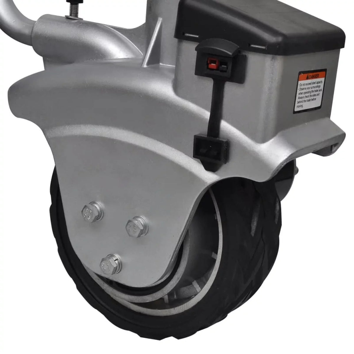 Motorized V Wheel Tomshoo Jockey Trailer 12 Mover 350 W