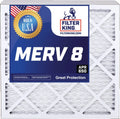 8 IN 24.5 .75" x 3-PACK Furnace Actual MERV King 9.5 Size: MADE oxygen Filter x USA | A/C HVAC | Pleated | 9.5x24.5x1a Filters Filter |
