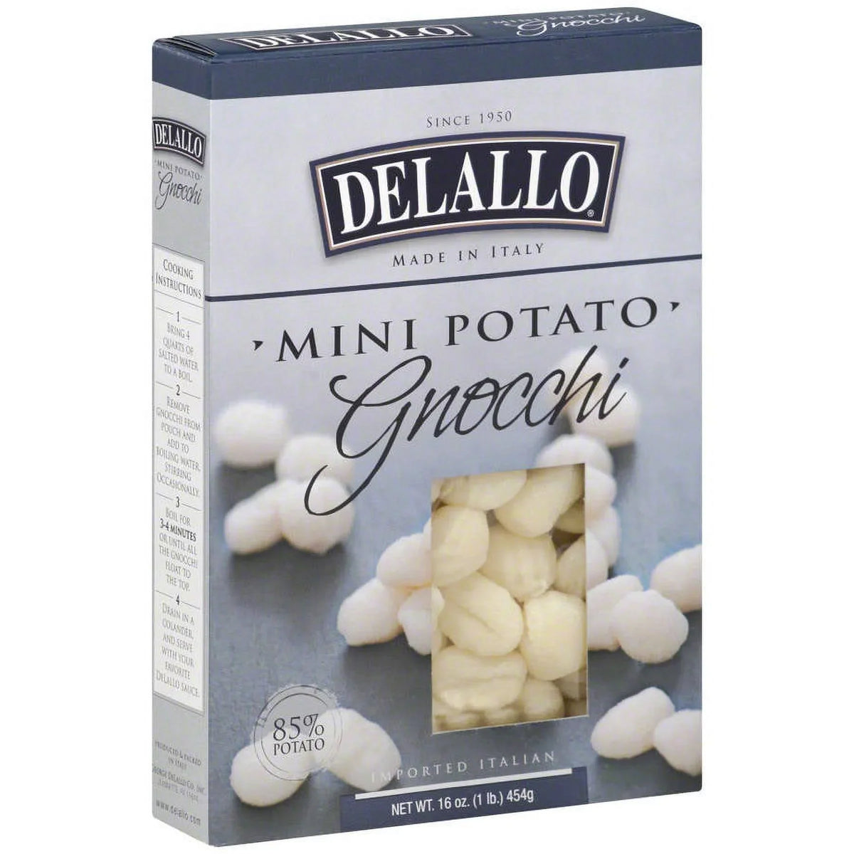 16 Potato Mini 12) of (Pack oz, Delallo Gnocchi,