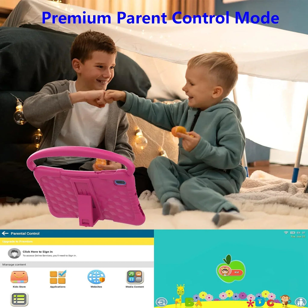 7 Kids Kid-Proof Tablet Kids YouTube Netflix Kids Software Pre-Installed 11 Parental inch with Educational Kids 32G for Dual Android WiFi Games Control, Camera Tablet Tablets Toddler Tablet