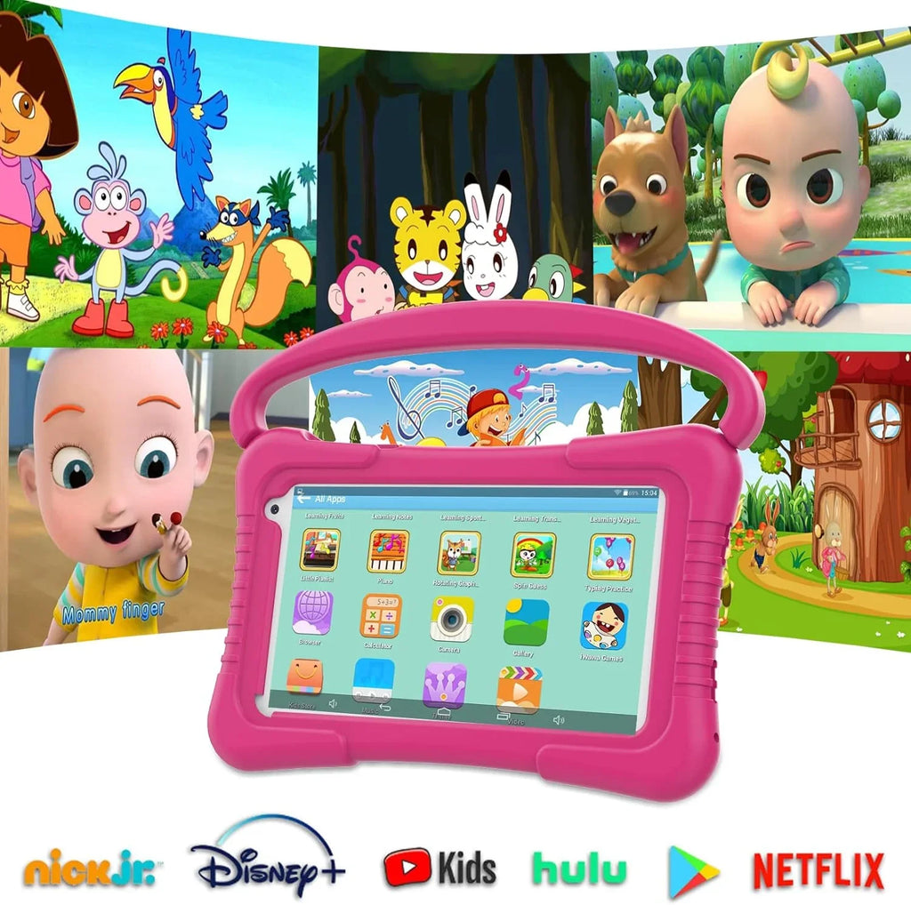 7 Kids Kid-Proof Tablet Kids YouTube Netflix Kids Software Pre-Installed 11 Parental inch with Educational Kids 32G for Dual Android WiFi Games Control, Camera Tablet Tablets Toddler Tablet